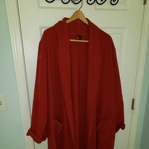 Eileen Fisher Open Front Lightweight Wool Coat